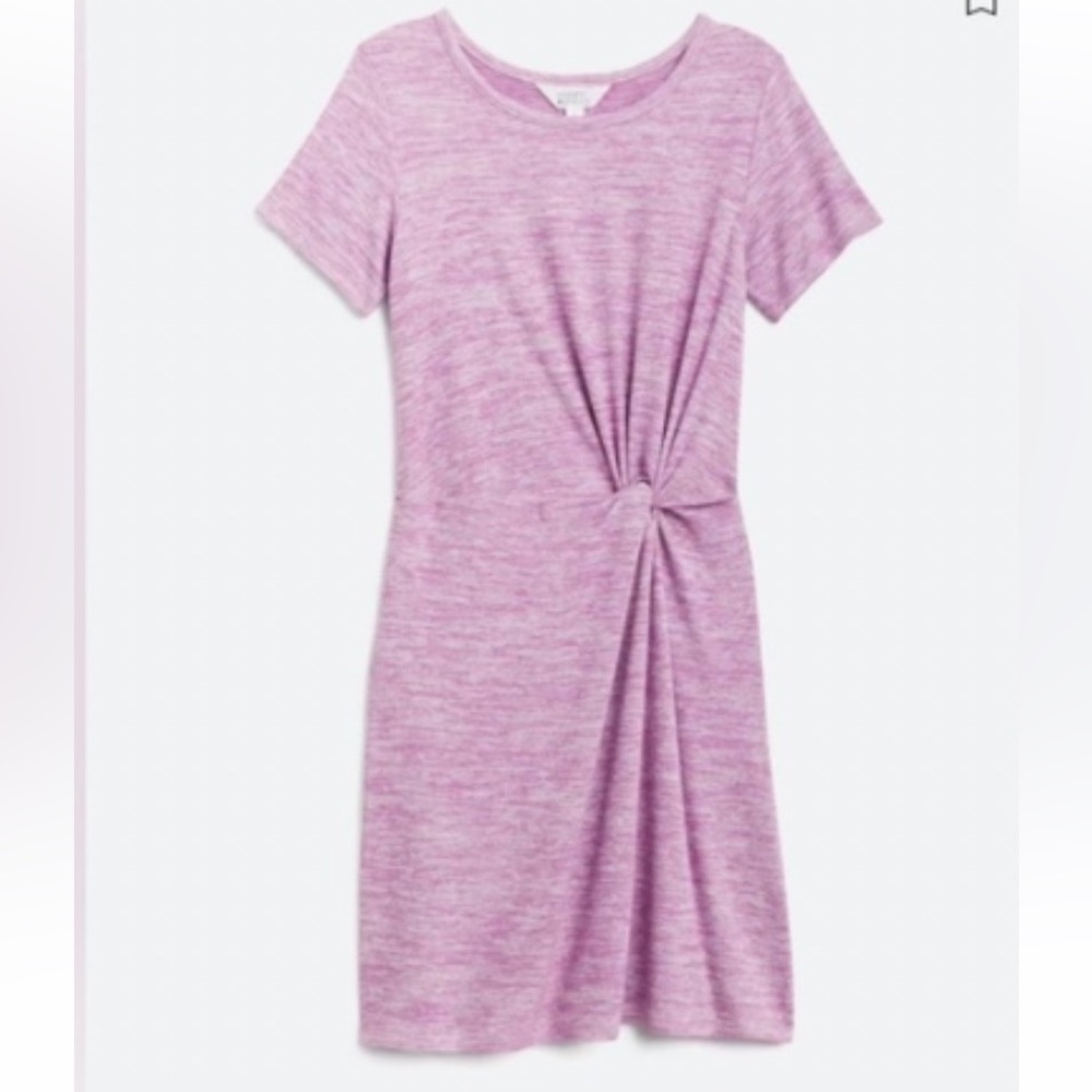 NWT Light Purple Market & Spruce Knotted Waist T-Shirt Dress, Size XL